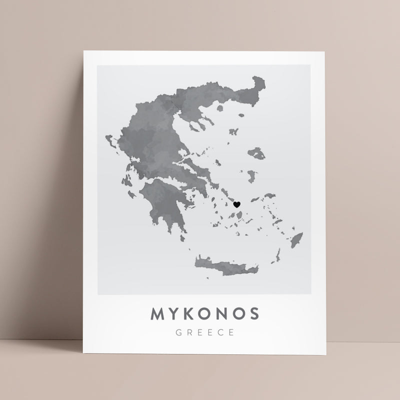 map of mykonos greece