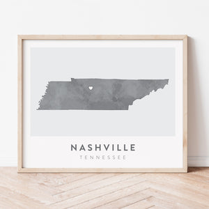 Nashville, Tennessee Map | Backstory Map Co.
