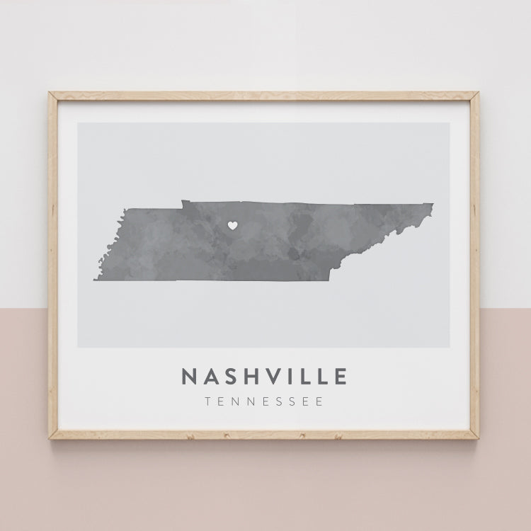 Nashville, Tennessee Map | Backstory Map Co.