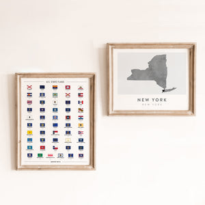new york city map poster