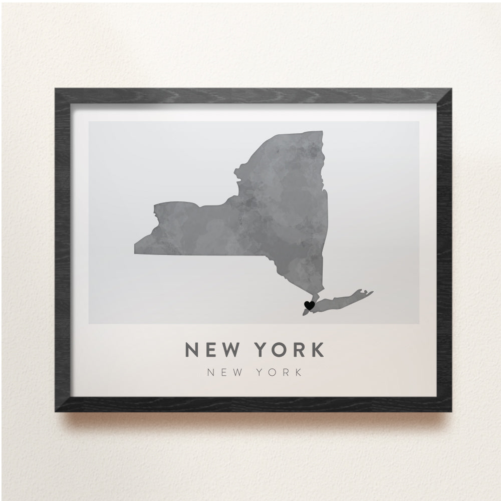new york city map wall art