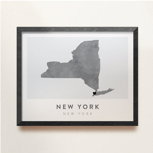 new york city map wall art