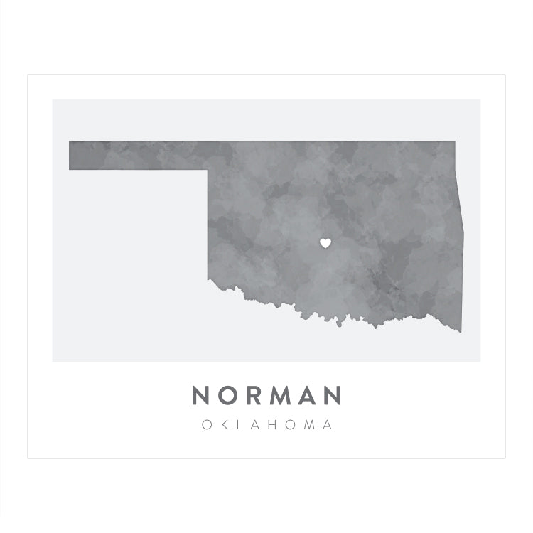 Norman, Oklahoma Map | Backstory Map Co.