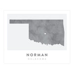 Load image into Gallery viewer, Norman, Oklahoma Map | Backstory Map Co.
