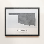Load image into Gallery viewer, Norman, Oklahoma Map | Backstory Map Co.
