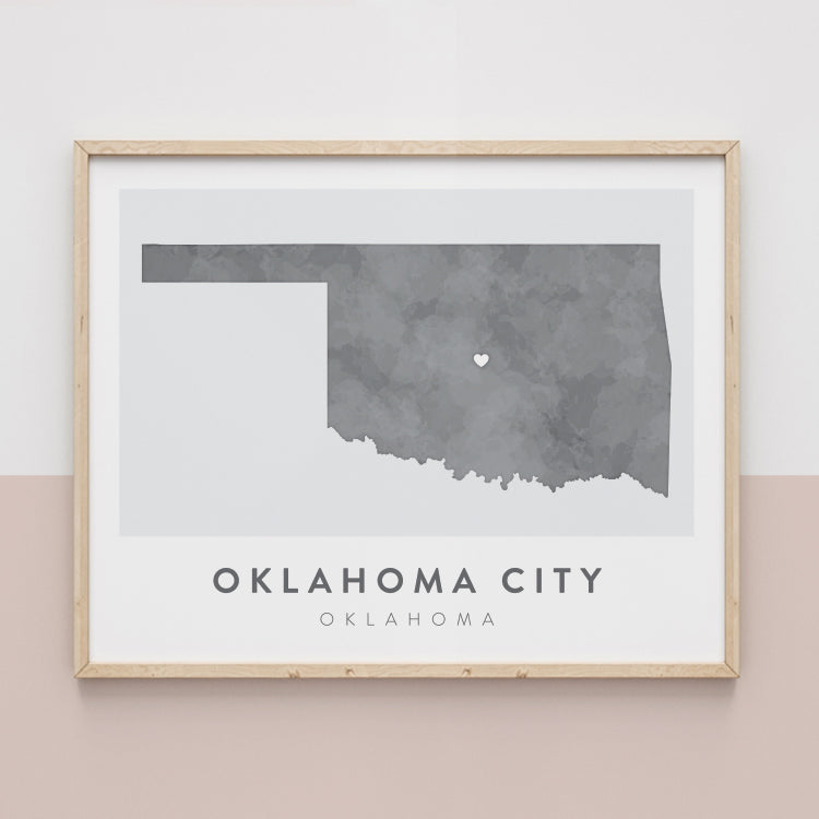 Oklahoma City, Oklahoma Map | Backstory Map Co.