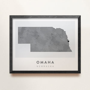 Omaha, Nebraska Map | Backstory Map Co.
