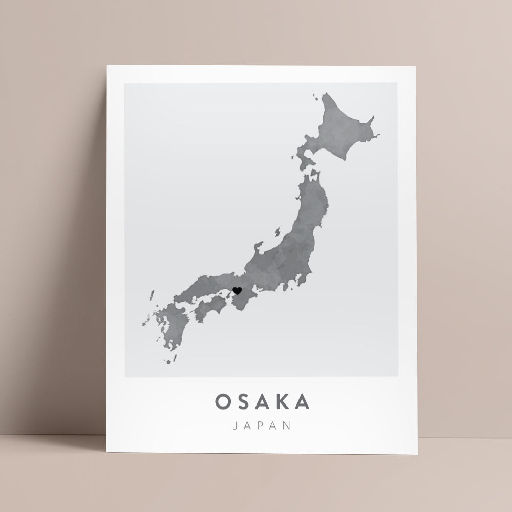 map of osaka japan