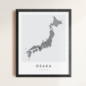 Osaka, Japan Map | Backstory Map Co.