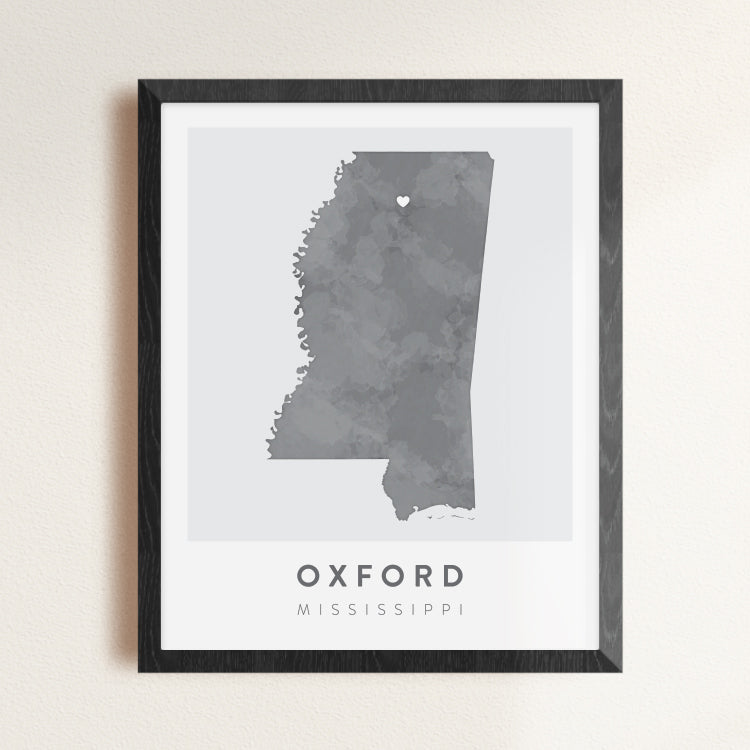 Oxford, Mississippi Map | Backstory Map Co.