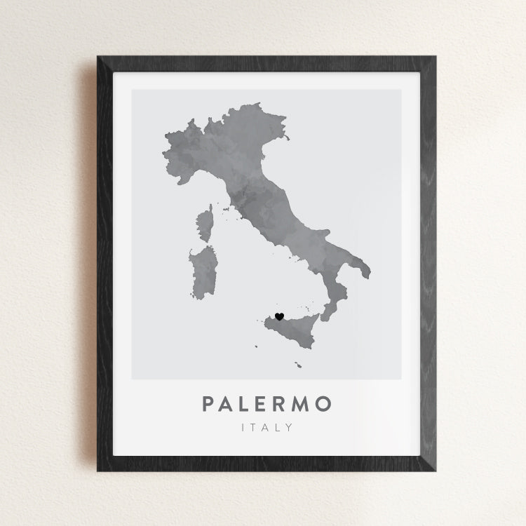 Palermo, Italy Map | Backstory Map Co.