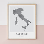 Load image into Gallery viewer, Palermo, Italy Map | Backstory Map Co.
