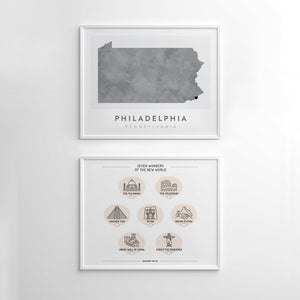 philly map poster