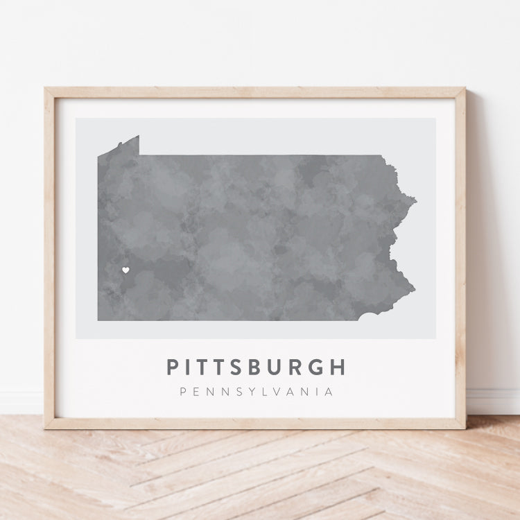 Pittsburgh, Pennsylvania Map | Backstory Map Co.