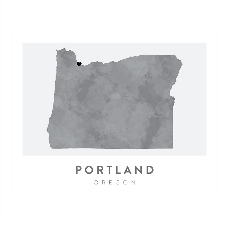 Portland, Oregon Map | Backstory Map Co.