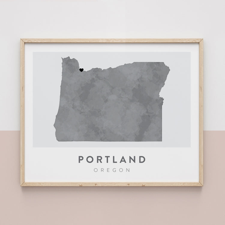 Portland, Oregon Map | Backstory Map Co.