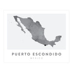 Load image into Gallery viewer, Puerto Escondido, Mexico Map | Backstory Map Co.
