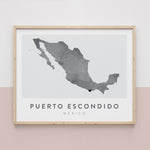 Load image into Gallery viewer, Puerto Escondido, Mexico Map | Backstory Map Co.
