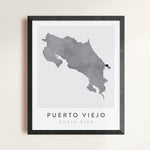 Load image into Gallery viewer, Puerto Viejo, Costa Rica Map | Backstory Map Co.
