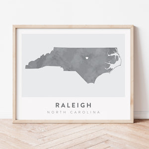 Raleigh, North Carolina Map | Backstory Map Co.