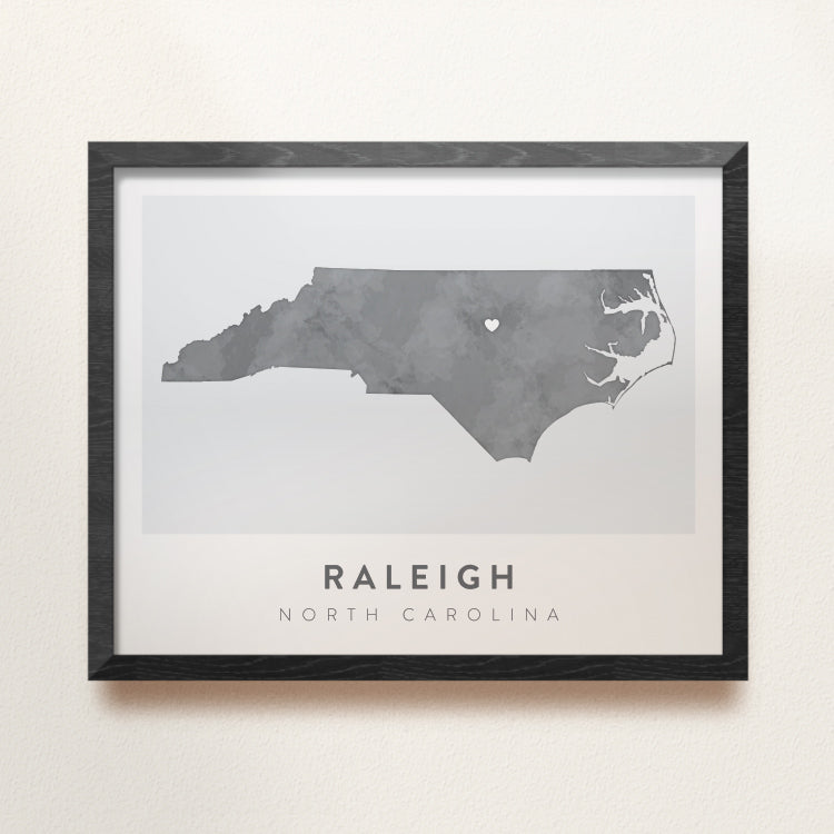 Raleigh, North Carolina Map | Backstory Map Co.