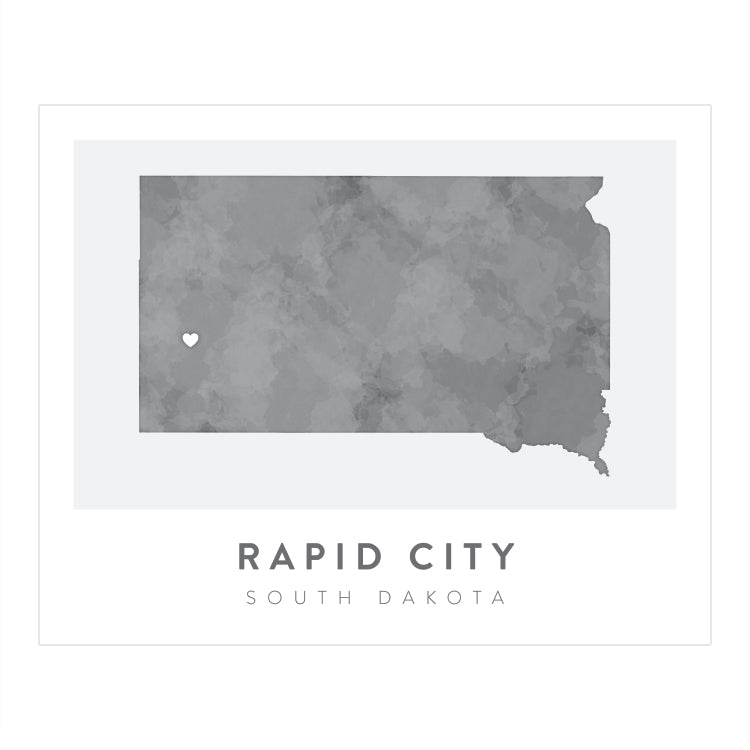 Rapid City, South Dakota Map | Backstory Map Co.