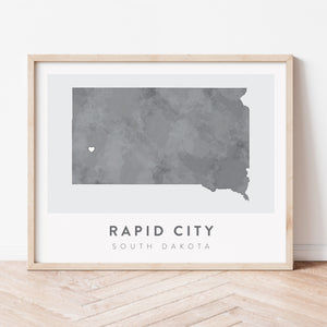 Rapid City, South Dakota Map | Backstory Map Co.