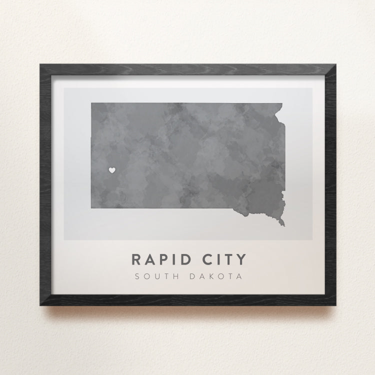 Rapid City, South Dakota Map | Backstory Map Co.
