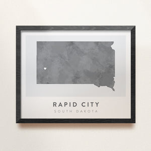 Rapid City, South Dakota Map | Backstory Map Co.