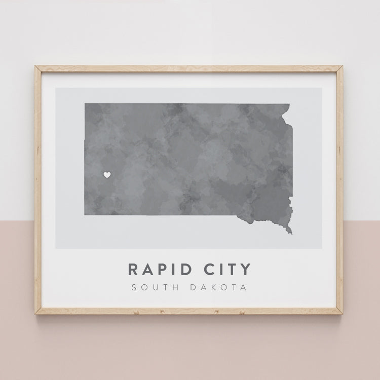 Rapid City, South Dakota Map | Backstory Map Co.