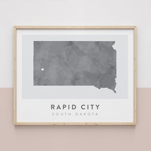 Rapid City, South Dakota Map | Backstory Map Co.