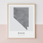 Load image into Gallery viewer, Reno, Nevada Map | Backstory Map Co.
