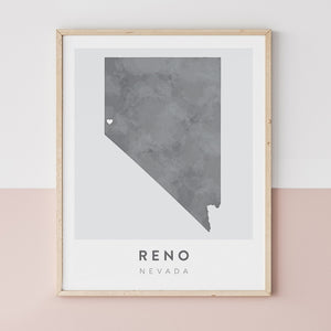 Reno, Nevada Map | Backstory Map Co.