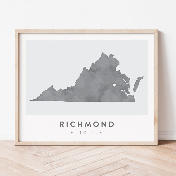 Richmond, Virginia Map | Backstory Map Co.