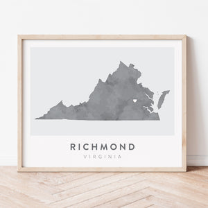 Richmond, Virginia Map | Backstory Map Co.