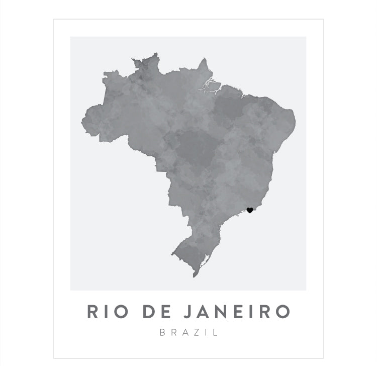 Rio de Janeiro, Brazil Map | Backstory Map Co.