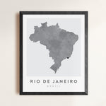 Load image into Gallery viewer, Rio de Janeiro, Brazil Map | Backstory Map Co.
