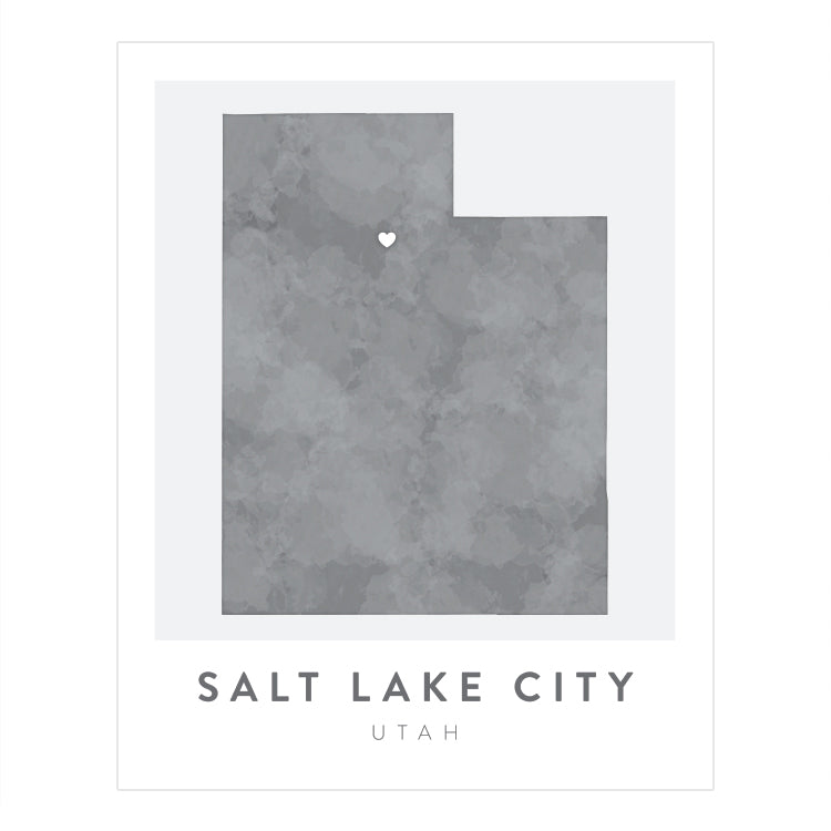 Salt Lake City, Utah Map | Backstory Map Co.