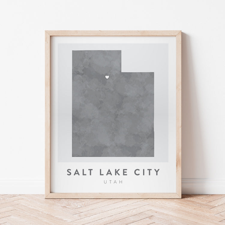 Salt Lake City, Utah Map | Backstory Map Co.