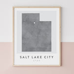 Load image into Gallery viewer, Salt Lake City, Utah Map | Backstory Map Co.
