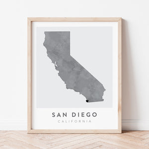san diego california map