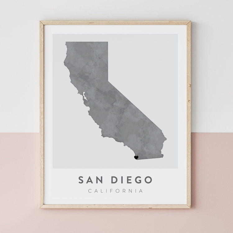 San Diego, California Map | Backstory Map Co.
