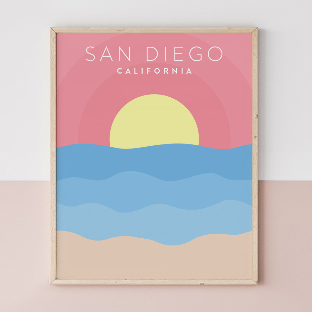 san diego california poster