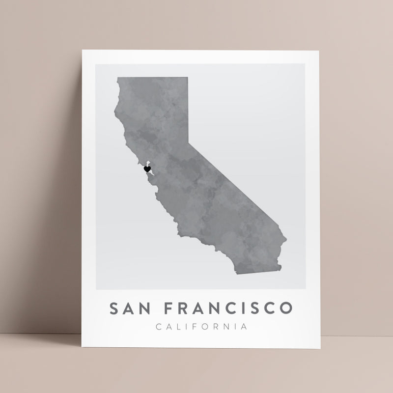 san francisco california map