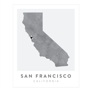 San Francisco, California Map | Backstory Map Co.