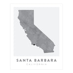 Load image into Gallery viewer, Santa Barbara, California Map | Backstory Map Co.
