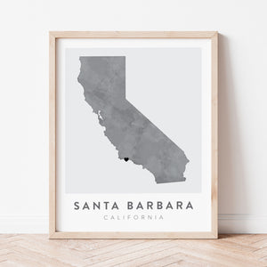 santa barbara map