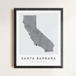 Load image into Gallery viewer, Santa Barbara, California Map | Backstory Map Co.
