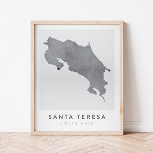 Santa Teresa, Costa Rica Map | Backstory Map Co.