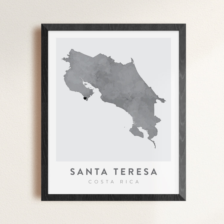 Santa Teresa, Costa Rica Map | Backstory Map Co.